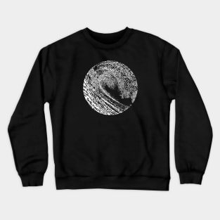 Pacific Waves Noir Crewneck Sweatshirt